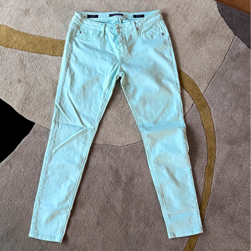 Vigoss Mint green denim twill jeans